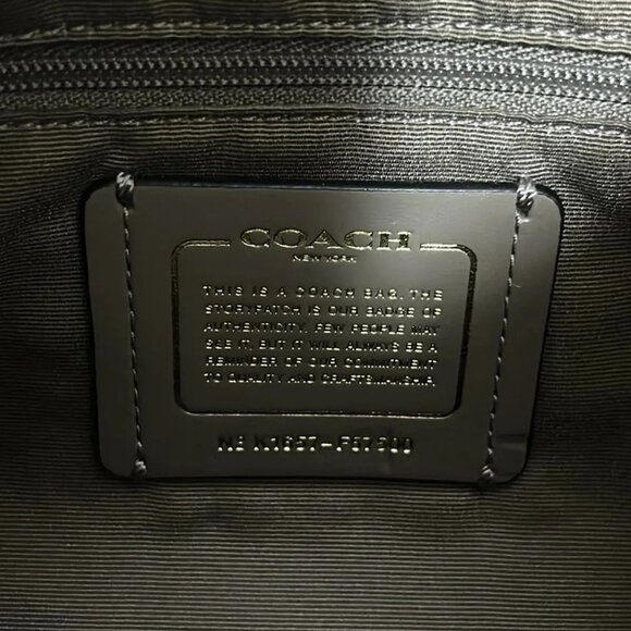 Auth COACH - F57500 Beige Multi Leather Shoulder Bag - Picture 6 of 9